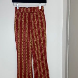 Urban outfitter hippy flair pants.